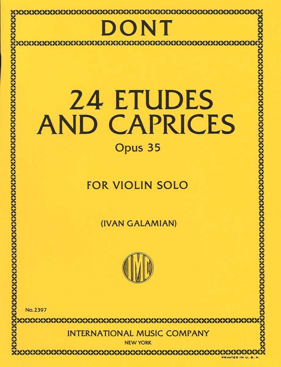Dont 24 Etudes and Caprices, Op. 35, Galamian edition