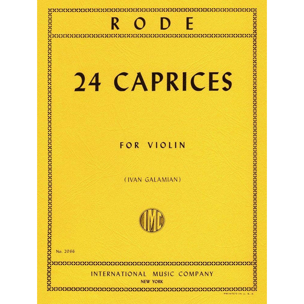 Rode 24 Caprices, Galamian edition, IMC 2066